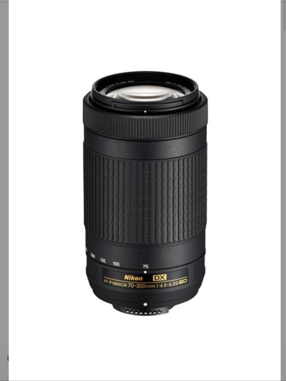 Nikon Lens: AF P DX nikkor 70-300mm F4.5 6.3g ED